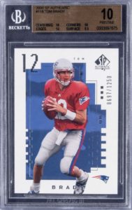 2000 SP Authentic Tom Brady Rookie Card #118