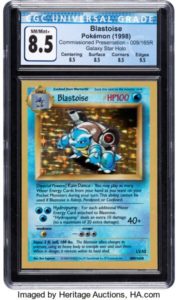 Pokmon Blastoise #009/165R Commissioned Presentation Galaxy Star Holo (Wizards of the Coast, 1998)