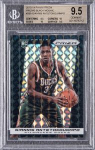 2013-14 Panini Prizm Giannis Antetokounmpo Prizms Black Mosaic Rookie Card #290