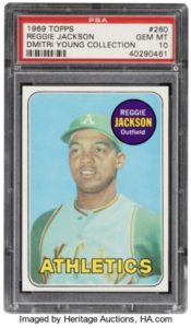 1969 Topps Reggie Jackson Rookie Card #260